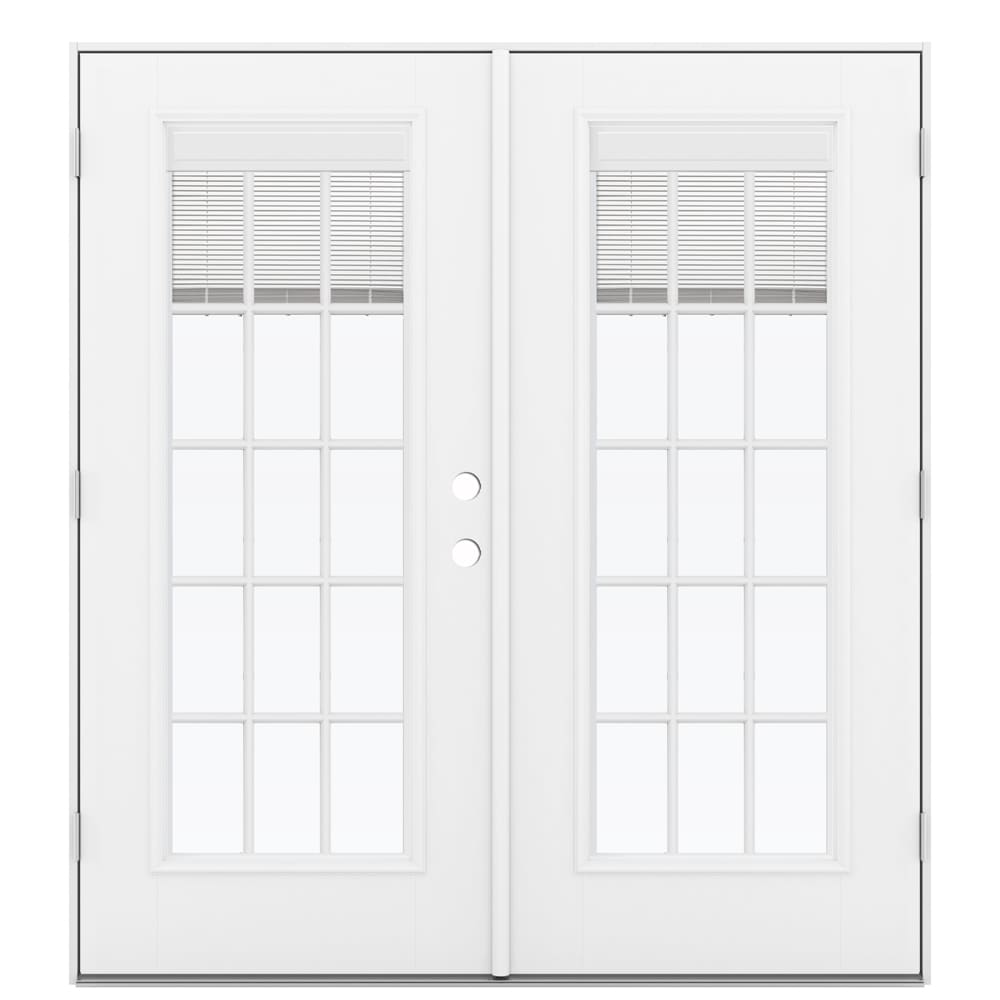 JELD-WEN 72-in x 80-in Fiberglass French, Right-hand outswing – primary product view