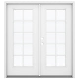 JELD-WEN 72-in x 80-in Fiberglass French, Right-hand inswing – primary product view