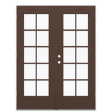 JELD-WEN 60-in x 80-in Fiberglass French, Left-hand outswing – primary product view
