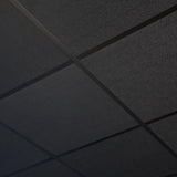 Genesis 2-ft x 2-ft Stucco Pro Black PVC Drop Ceiling Tile (1-Pack, 4-sq ft / Case)