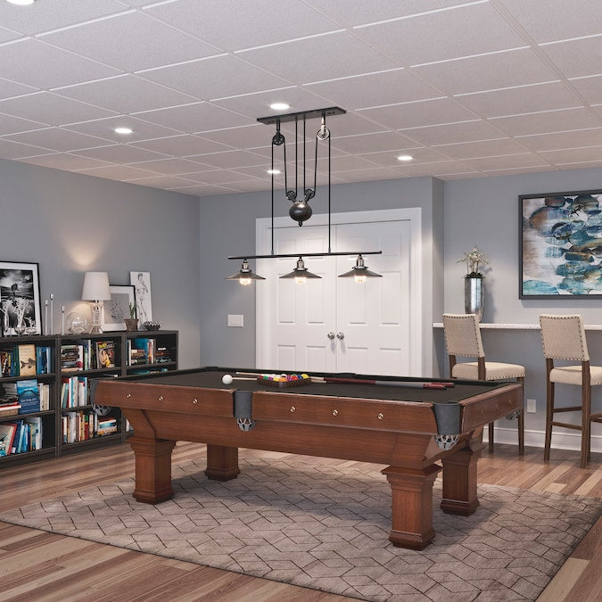 Genesis 2-ft x 2-ft Stucco Pro Revealed Edge White PVC Drop Ceiling Tile (1-Pack, 4-sq ft / Case)