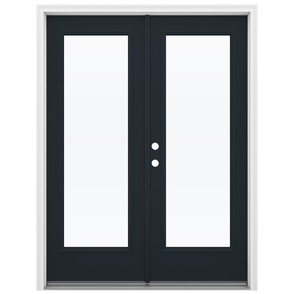 JELD-WEN 60-in x 80-in Steel French, Right-hand inswing – primary product view