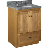 Shaker 42 in. W x 21 in. D x 34.5 in. H Vanity Cabinet Only in Natural Alder - Super Arbor