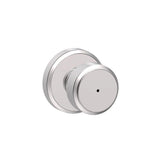 Bowery Matte Black Privacy Bed/Bath Door Knob with Greyson Trim - Super Arbor