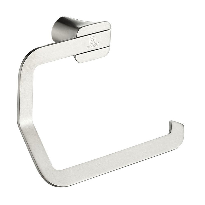 Essence Series Wall-Mount Toilet Paper Holder in Brushed Nickel - Super Arbor