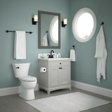 Delta  Trinsic 24-in Double Flat Black Wall Mount Double Towel Bar