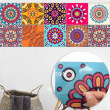 Goory 10PCS Mosaic Wall Sticker Self-adhesive Tile Sticker Kitchen/Bathroom Decorative