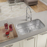 Undermount Stainless Steel 32 in. Single Bowl Kitchen Sink in 16-Gauge - Super Arbor