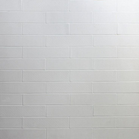 Ivy Hill Tile Encode White 3 in. x 12 in. Porcelain Floor and Wall Tile (32 pieces/7.75 sq. ft./Case)