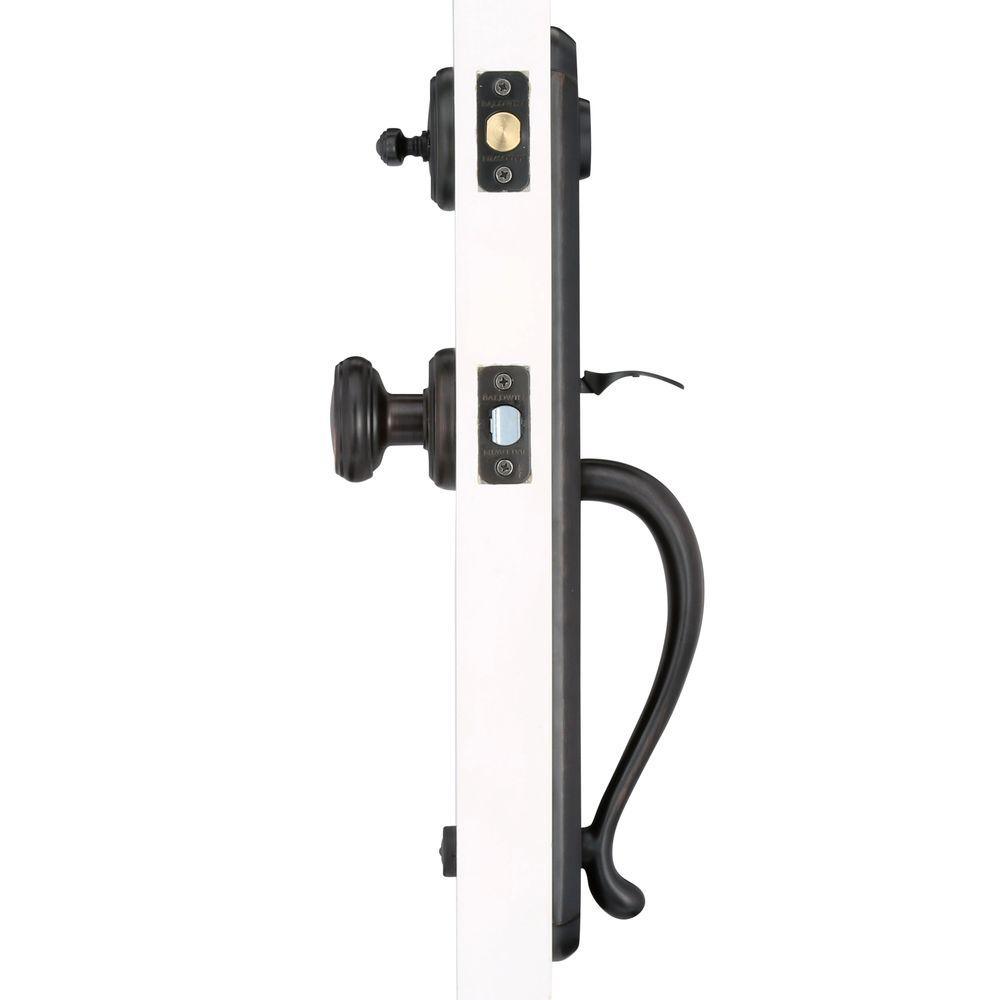 Prestige Bighorn Single Cylinder Venetian Bronze Door Handleset with Carnaby Door Knob Featuring SmartKey Security - Super Arbor