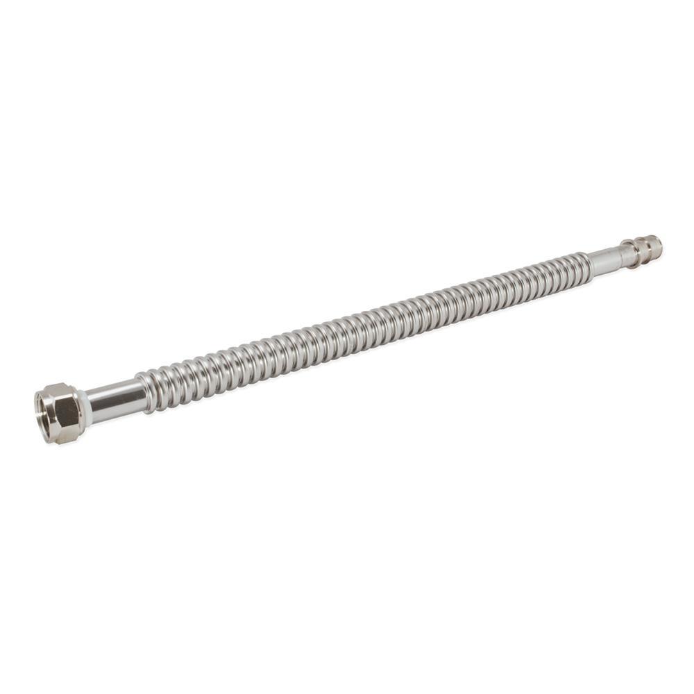3/4 in. FIP x 3/4 in. Expansion PEX x 24 in. Corrugated Stainless Steel Water Heater Connector - Super Arbor