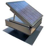 25-Watt 1420 CFM Gray Solar Powered Attic Fan - Super Arbor