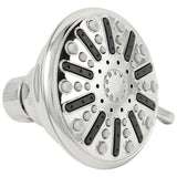 3-Spray 3.5 in. Single Wall Mount Fixed Adjustable Shower Head in Chrome