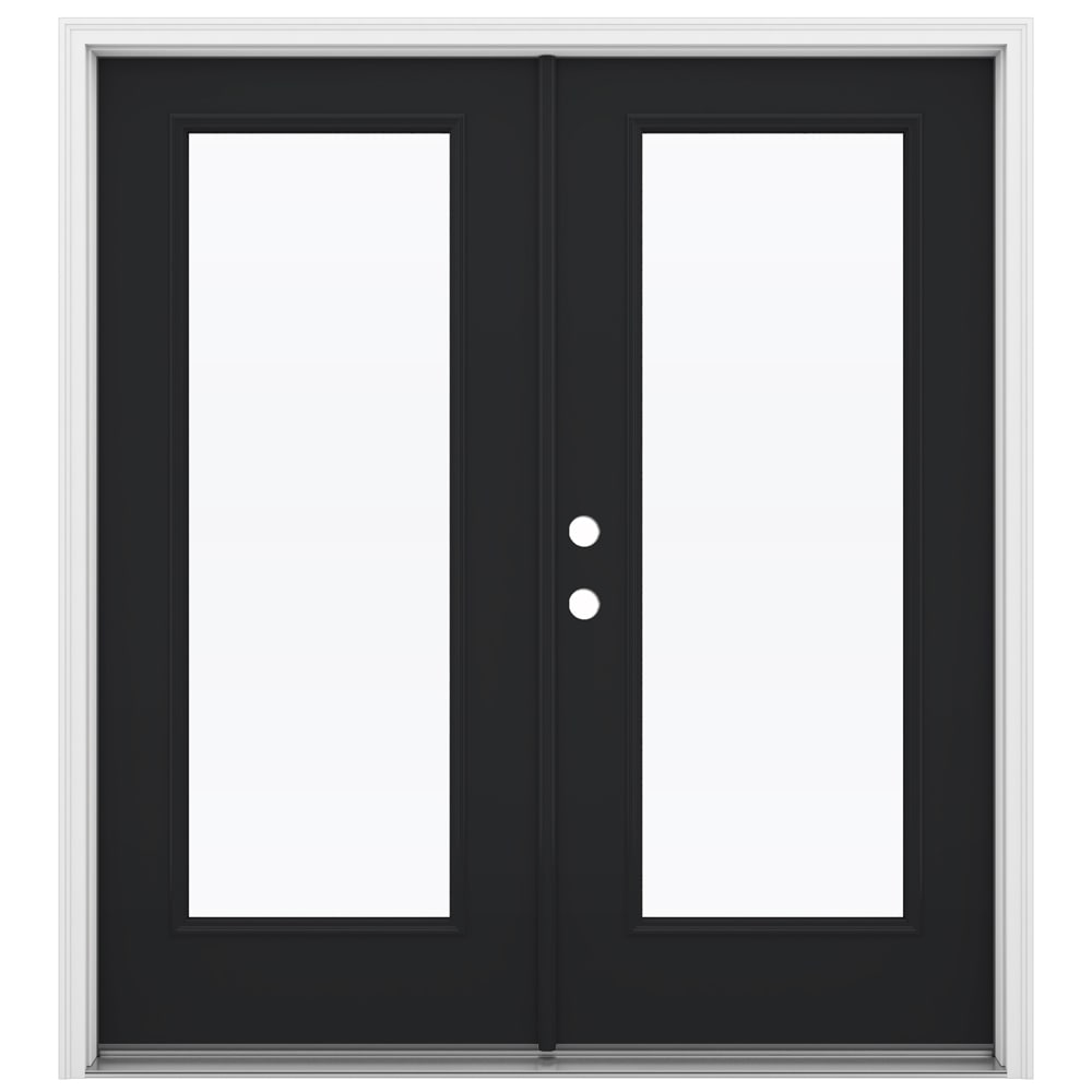 JELD-WEN 72-in x 80-in Steel French, Right-hand inswing – primary product view