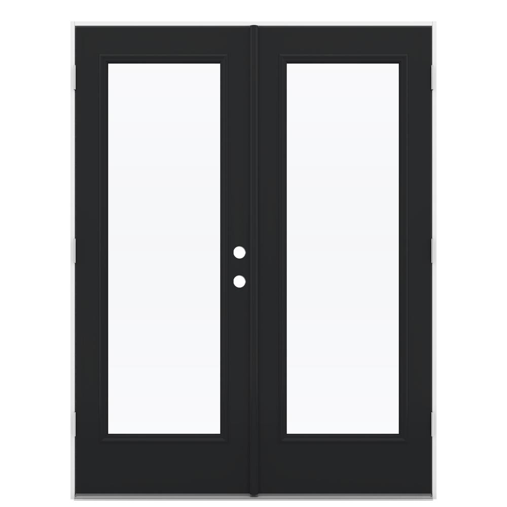 JELD-WEN 60-in x 80-in Steel French, Right-hand outswing – primary product view