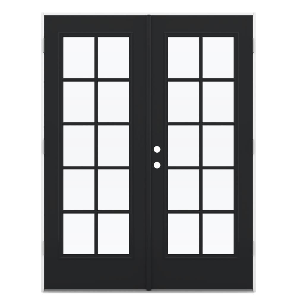 JELD-WEN 60-in x 80-in Steel French, Left-hand outswing – primary product view