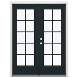 JELD-WEN 60-in x 80-in Steel French, Right-hand inswing – primary product view