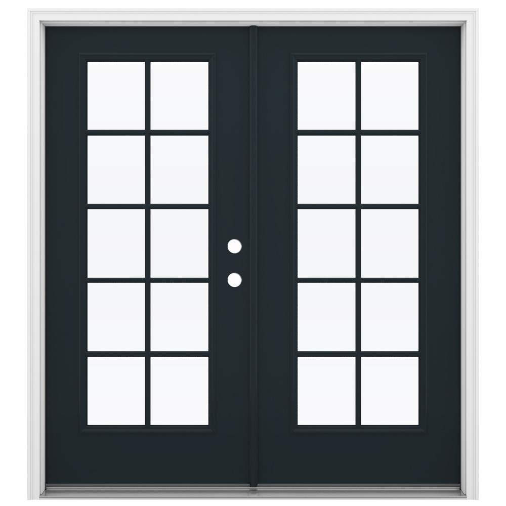 JELD-WEN 72-in x 80-in Steel French, Left-hand inswing – primary product view