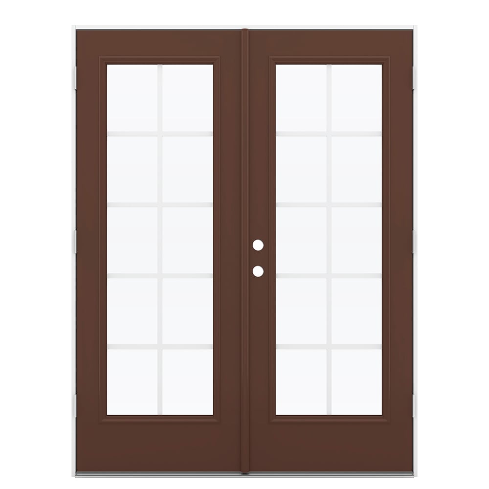 JELD-WEN 60-in x 80-in Steel French, Left-hand outswing – primary product view