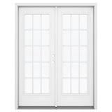JELD-WEN 60-in x 80-in Steel French, Left-hand inswing – primary product view