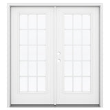 JELD-WEN 72-in x 80-in Steel French, Right-hand inswing – primary product view