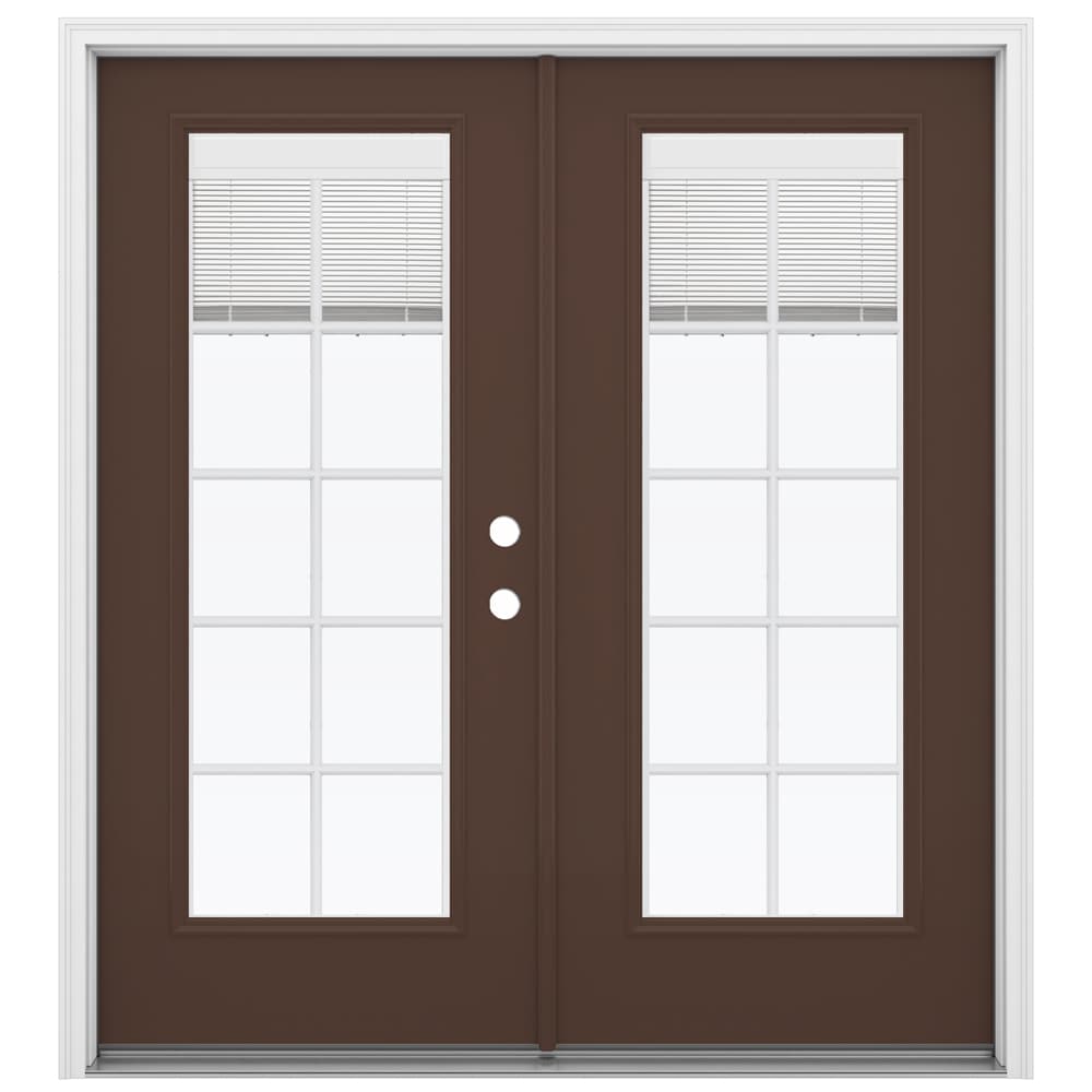 JELD-WEN 72-in x 80-in Steel French, Left-hand inswing – primary product view