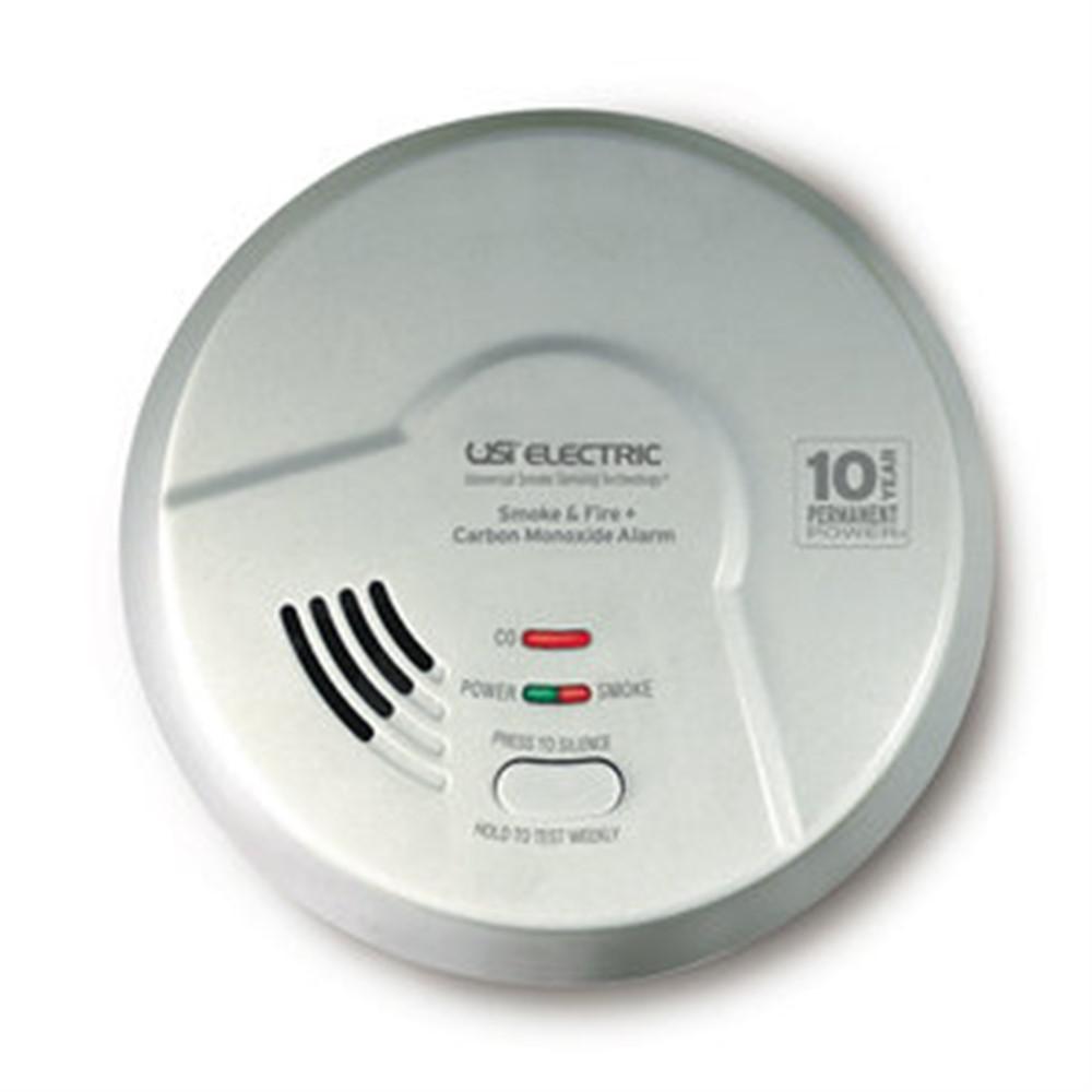 10-Year Sealed, Hardwired, 3-in-1 Smoke, Fire and Carbon Monoxide Detector, Battery Backup, Microprocessor Intelligence - Super Arbor