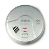 10-Year Sealed, Hardwired, 3-in-1 Smoke, Fire and Carbon Monoxide Detector, Battery Backup, Microprocessor Intelligence - Super Arbor