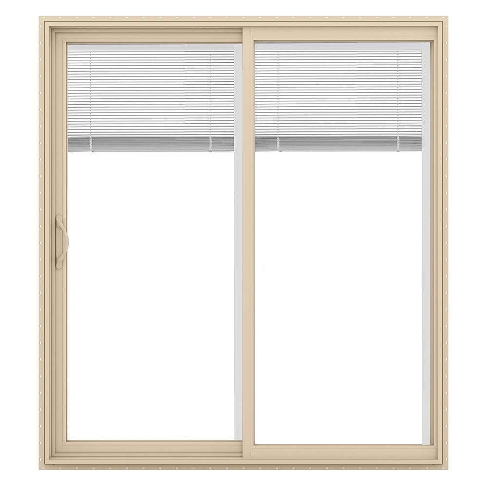JELD-WEN 72-in x 80-in Vinyl Sliding, Left-hand sliding – primary product view