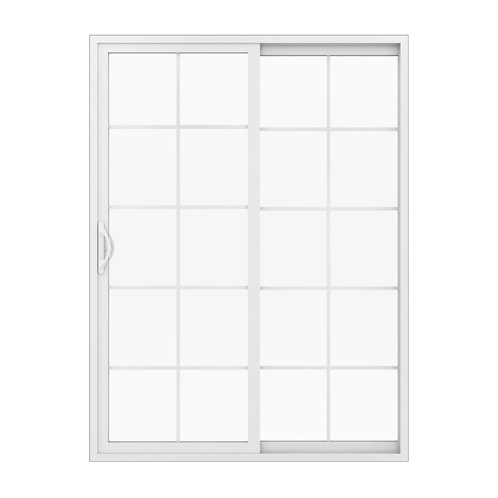 JELD-WEN 60-in x 80-in Vinyl Sliding, Right-hand sliding – product-only view