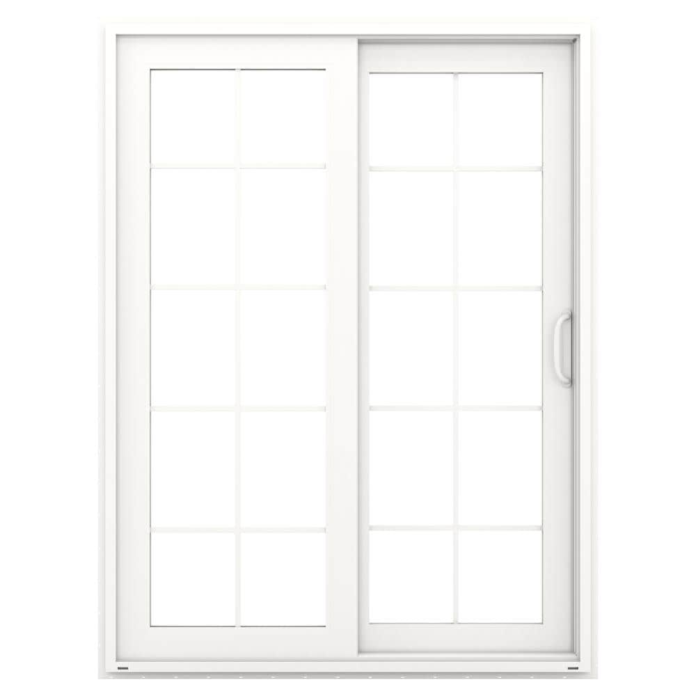 JELD-WEN 60-in x 80-in Vinyl Sliding, Right-hand sliding – primary product view