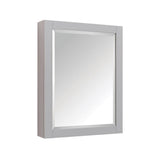 Avanity 14000 Series 24-in x 30-in Rectangle Surface-Mount Poplar Mirrored Medicine Cabinet, Chilled Gray