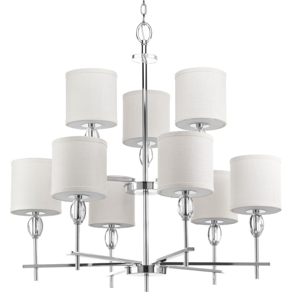 Progress Lighting Status 9-Light Polished Chrome Transitional Chandelier