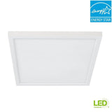 4 in. J-Box 8-Watt Dimmable White Integrated LED Square Flat Panel Ceiling FlushMount Light w/ ColorChanging CCT(4-Pack)