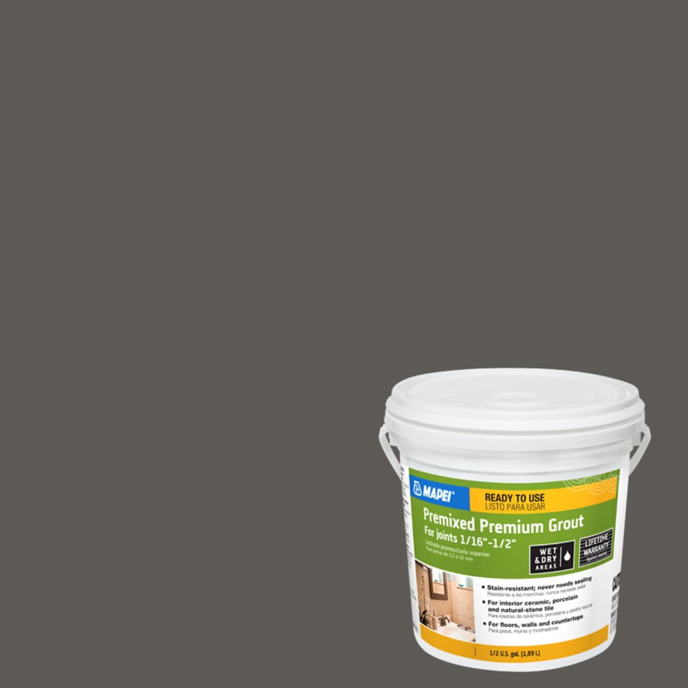 MAPEI 0.5-Gallon Charcoal Sanded Grout