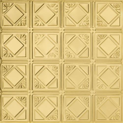 Armstrong Ceilings 24-in x 24-in Metallaire Fans Chrome Metal/Tin 15/16-in Drop Panel Ceiling Tiles - Super Arbor