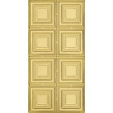 Armstrong Ceilings 48-in x 24-in Metallaire Medium Panels Lacquered Steel Metal/Tin Surface-Mount Panel Ceiling Tiles - Super Arbor