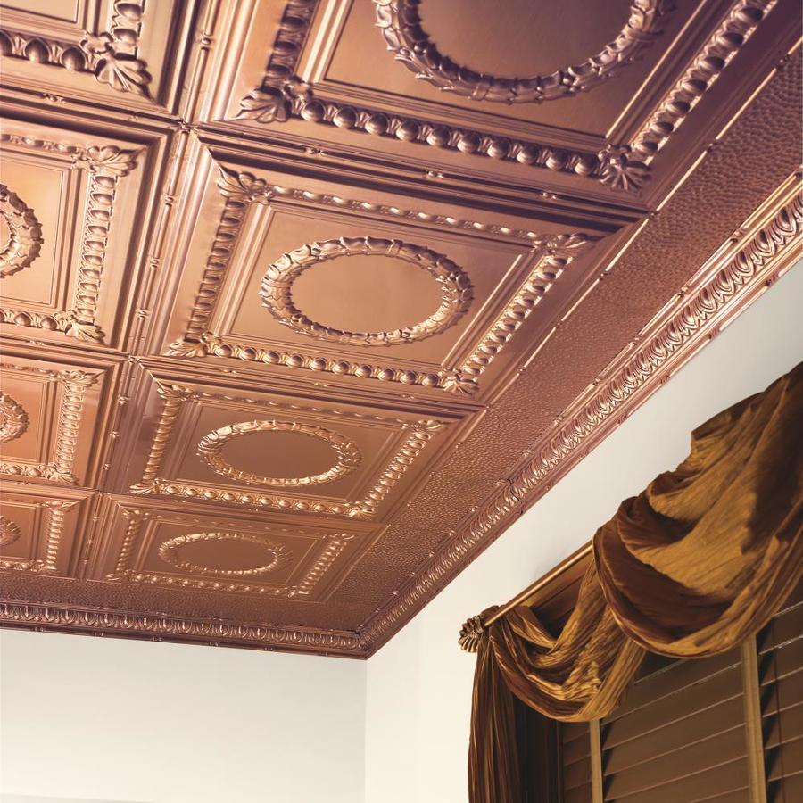 Armstrong Ceilings 48-in x 24-in Metallaire Border Filler White Metal/Tin Surface-Mount Panel Ceiling Tiles - Super Arbor
