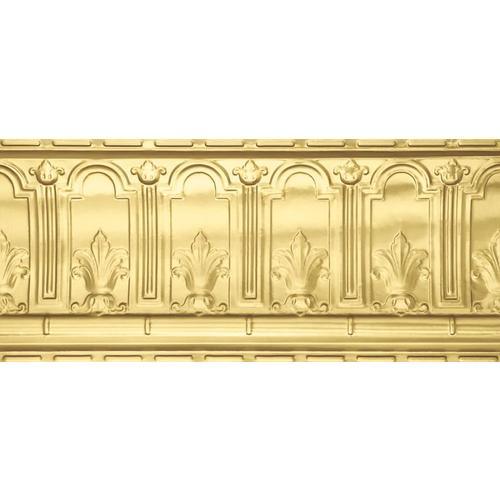 Armstrong Ceilings Metallaire Trefoil Cornice 4-ft Copper Metal Crown Ceiling Grid Trim - Super Arbor