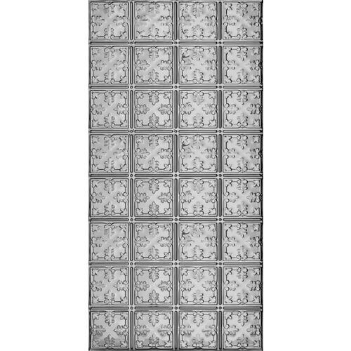 Armstrong Ceilings 48-in x 24-in Metallaire Vine Chrome Metal/Tin Surface-Mount Panel Ceiling Tiles - Super Arbor