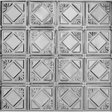 Armstrong Ceilings 24-in x 24-in Metallaire Fans Chrome Metal/Tin 15/16-in Drop Panel Ceiling Tiles - Super Arbor