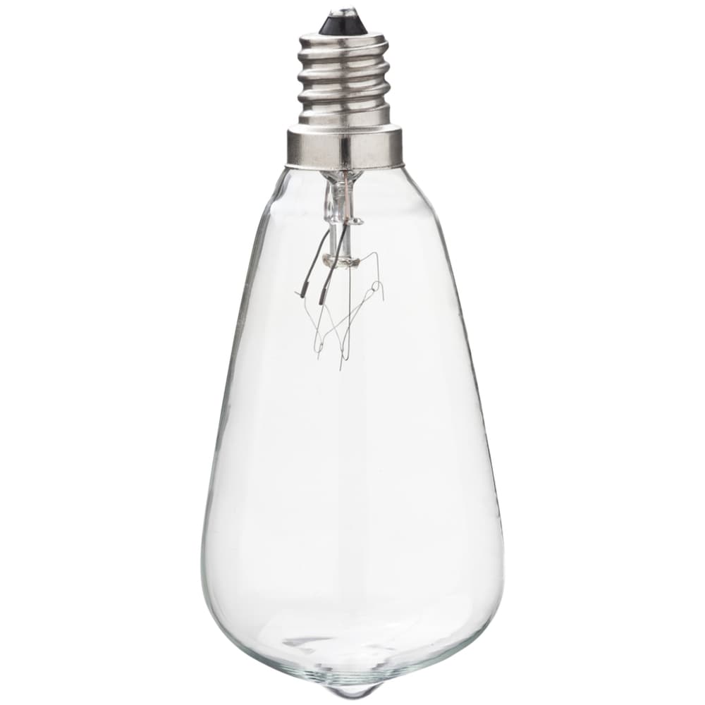 Portfolio White Incandescent Edison String Light Bulbs, 7W, 2-Pack