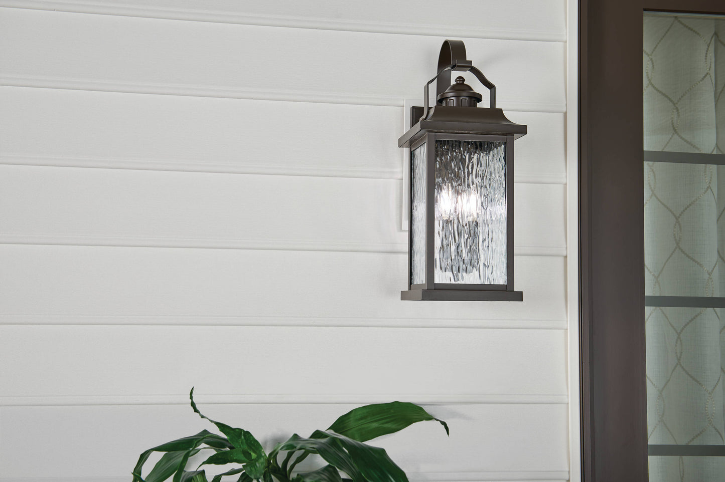Kichler Linford 22.25-in H Olde Bronze Candelabra Base (E-12) Outdoor Wall Light