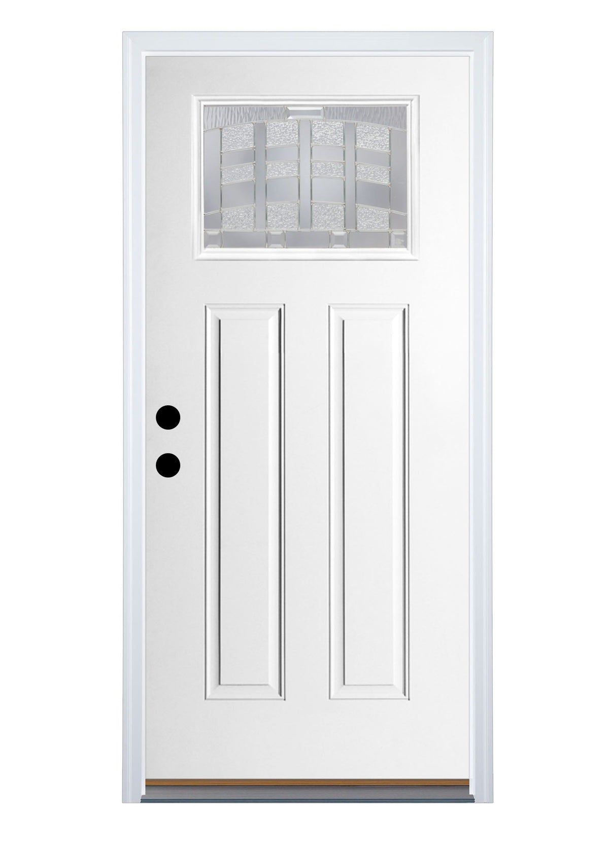 Therma-Tru Benchmark Doors Emerson 32-in x 80-in Fiberglass Craftsman Right-Hand Inswing Ready-to-Paint Unfinished Prehung Single Front Door with Brickmould