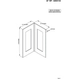 Glamour 38 in. x 77 in. Corner Drain Corner Shower Kit in White and Satin Nickel Hardware - Super Arbor