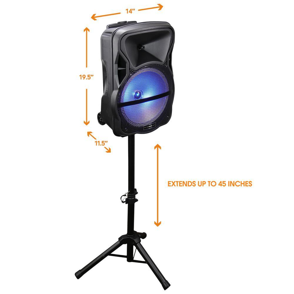 12 in. Portable Bluetooth Speaker and Tripod Stand - Super Arbor