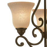 Portfolio Linkhorn 3-Light Iron Stone Vintage Chandelier, 24.5-in H x 20-in Dia
