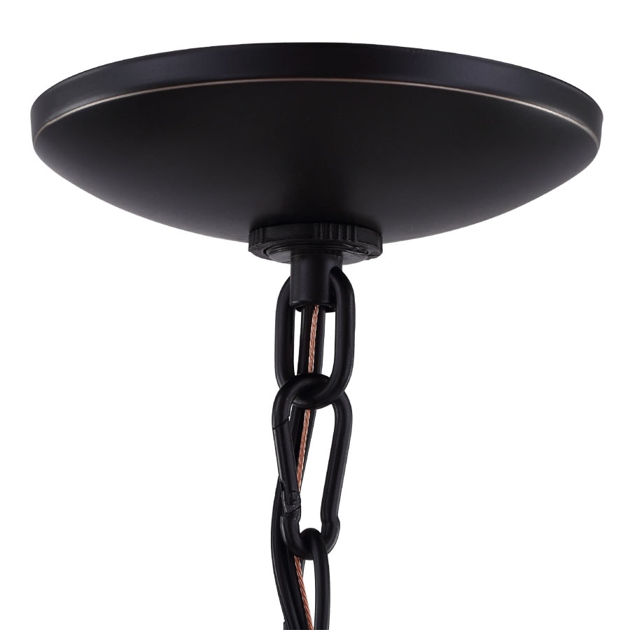 Project Source Fallsbrook 5-Light Dark Oil-Rubbed Bronze Chandelier, 22.44-in W x 16.54-in H