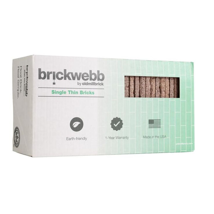 Old Mill Brick Rushmore Thin Brick Singles - Flats (Box of 50) - 7.625 in. x 2.25 in. (7.3 sq. ft.)