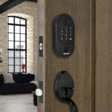 Defiant Hubspace Aged Bronze Round Biometric Fingerprint Electronic Touchpad Deadbolt